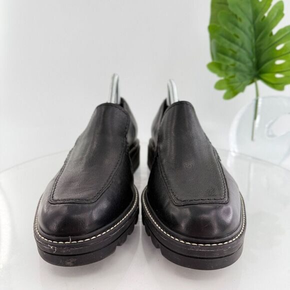 Bernardo Studio Womens Caleb Penny Loafers Block Heel Black Leather Size 11 - Picture 5 of 16